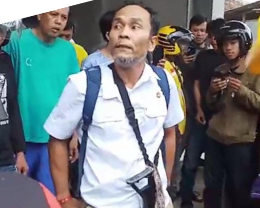Bripka Agus Simanjuntak, anggota Subdit Jatanras Ditreskrimum Polda Lampung. Foto: Capture.