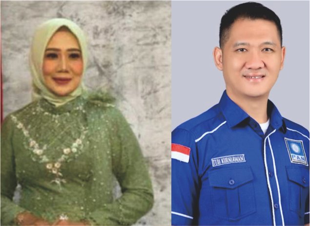 Foto Yus Bariah (Anggota DPRD dari Partai PKB) dan Tedi Kurniawan (Anggota DPRD dari Partai PAN)